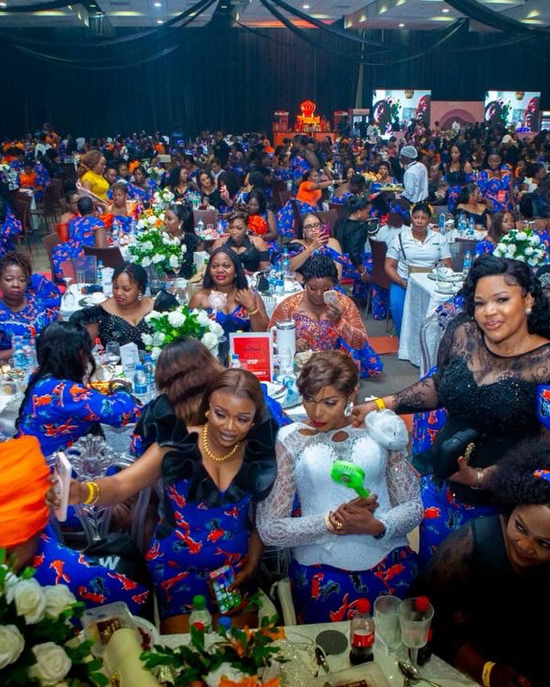 Women gathered at Mlimani City Hall